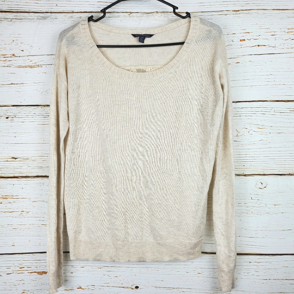 American Eagle Outfitters Lace Back Sweater